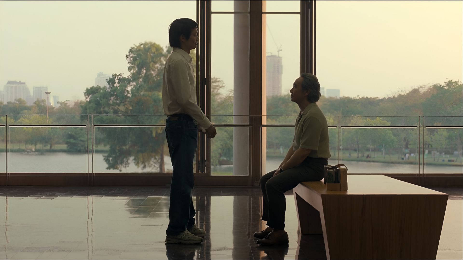Past and present collide as Santi stands before Kanin, the mentor who became his greatest rival. (Image via Netflix)